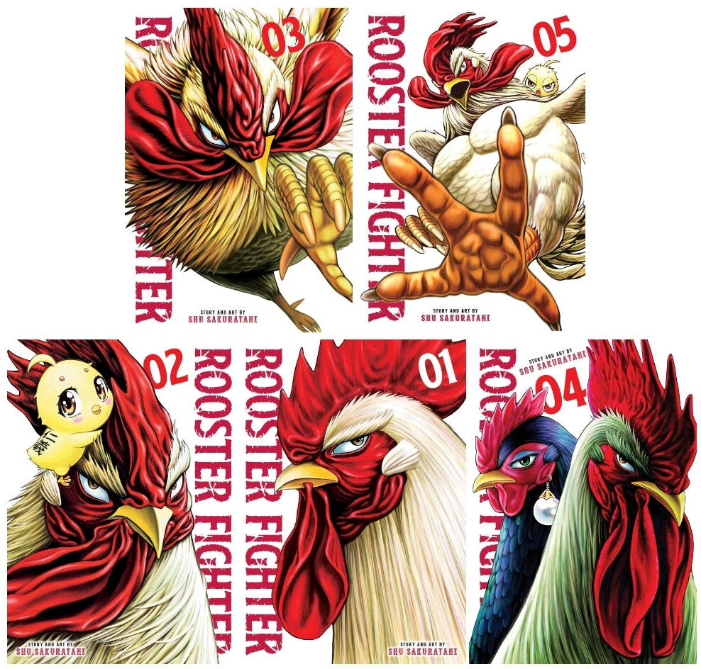 Viz Media Rooster Fighter 5 Books Collection Set (Volumes 1-5) by Syu Sakuratani