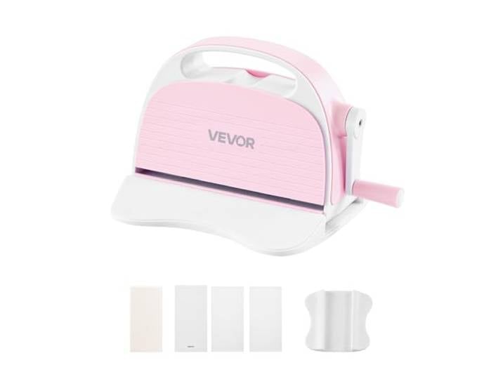 VEVOR Machine de Découpe et de Gaufrage Manuelle\, Ouverture de 76 mm\, Machine à Découper Portable avec Plaques de Découpe\, Poignée Ergonomique\, pour Loisirs Créatifs\, Scrapbooking\, Cartes et Bricolage