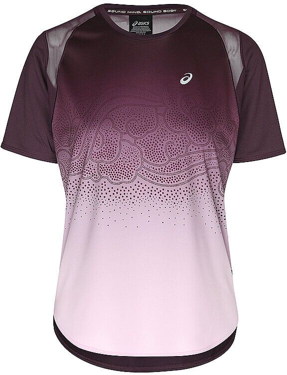ASICS Damen Laufshirt Road Fade dunkelrot   S W