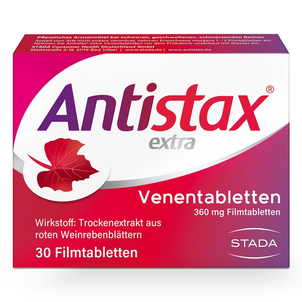 STADA Consumer Health Deutschland GmbH Antistax® extra Venentabletten bei Venenschwäche 00002312