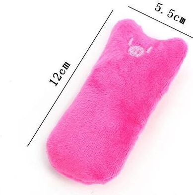 Inspired Living Catnip Chew Plush Toy For Playful Cats large Pink
