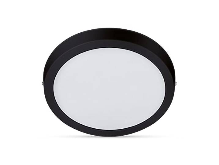 Philips LED Einbauspot Slim Surface, 20W, warmweißes Licht (2700K), rund, Schwarz