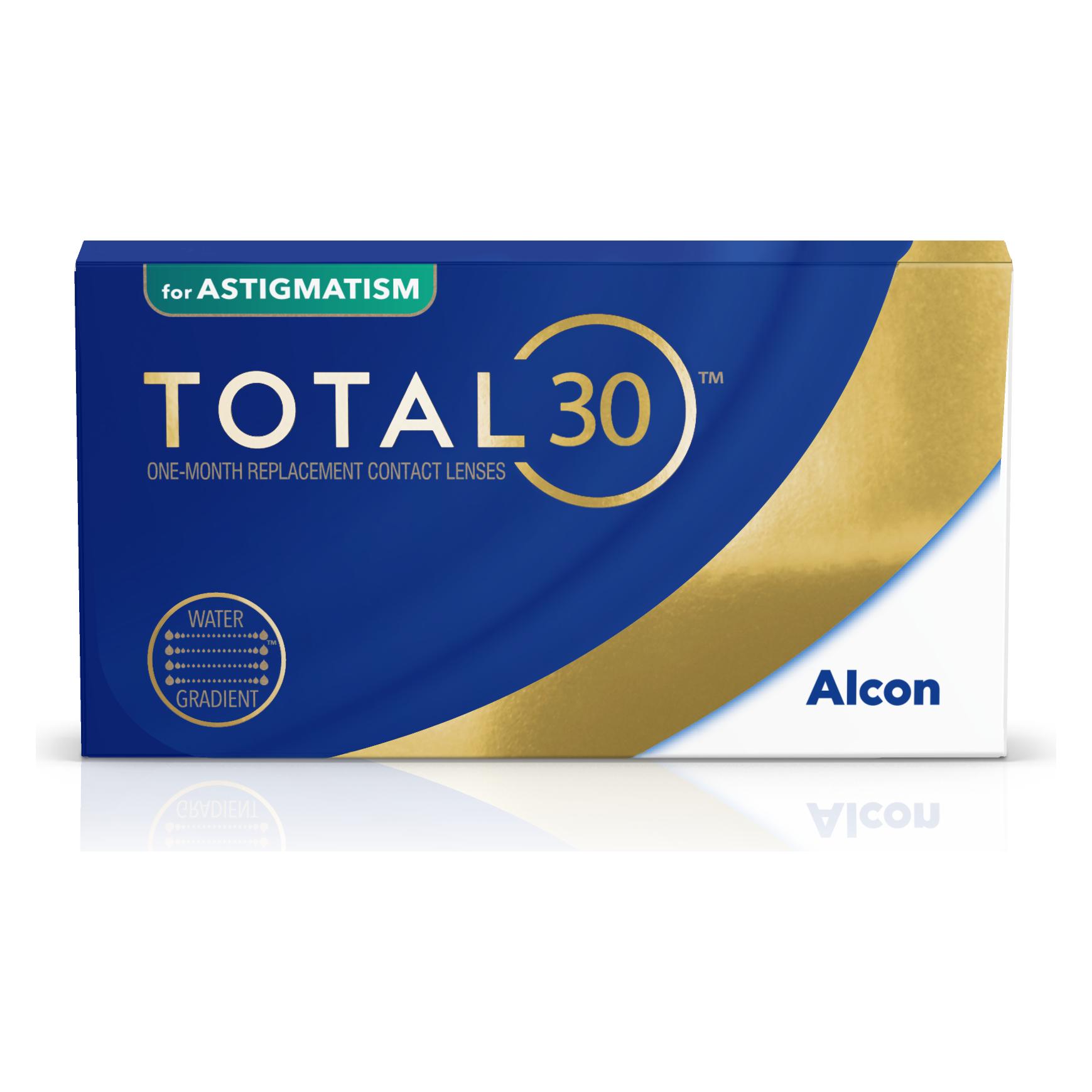Total 30 for Astigmatism (keine Korrektur, Monatslinse, 6 Stk., Torisch) (25073020)