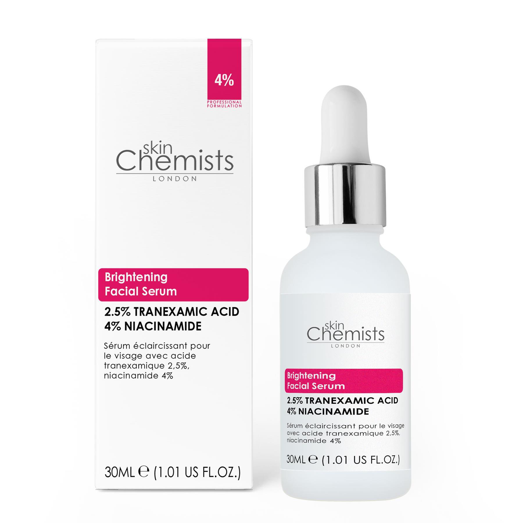 skinChemists Verhelderend gezichtsserum met 2,5% tranexaminezuur en 4% niacinamide (30 ml)