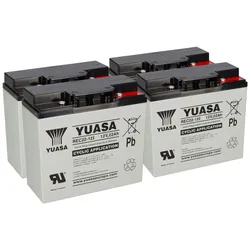 4x AGM BLEI AKKU 12V 22Ah kompatibel 48V SCOOTER ROLEKTRO 5 ECO-CITY PLUS 45 REC22