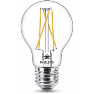 Philips LED-Lampe Filament WarmGlow, E27, 5,9W ersetzt 60W, warmweiß, dimmbar