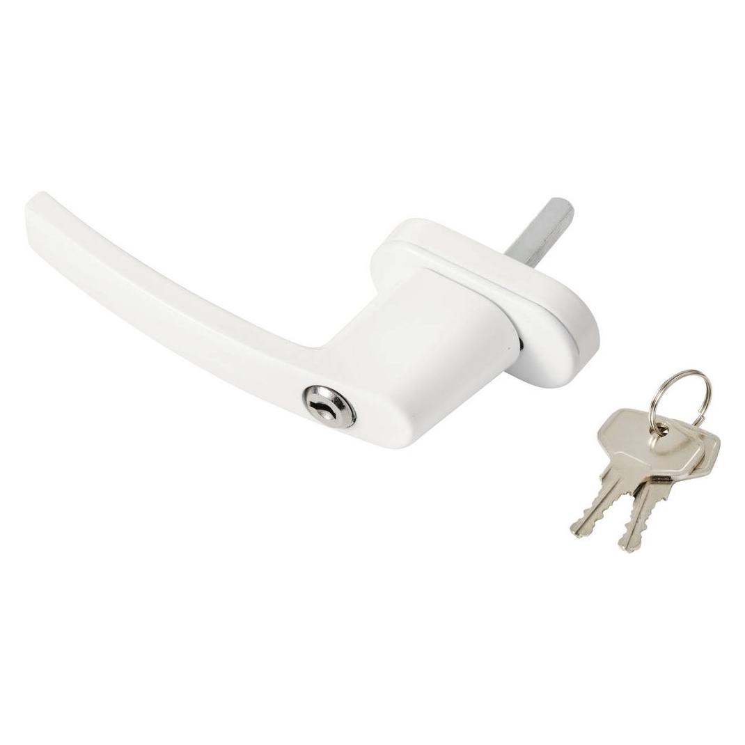 Sygonix SY-7065784 Fenstergriff abschliessbar Weiss (SY-7065784)