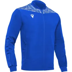 Macron, Herren, Sportshirt, trainingsanzug shiva full zip top micro (3XS), Blau, Weiss, 3XS
