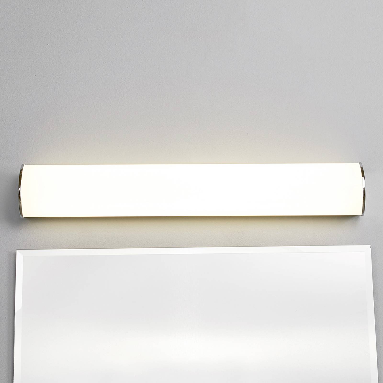 Wandlampe Elanur Lindby, chrom / silber, für Badezimmer, Metall, Modern, LED Wandleuchte, Wandlampe Innen