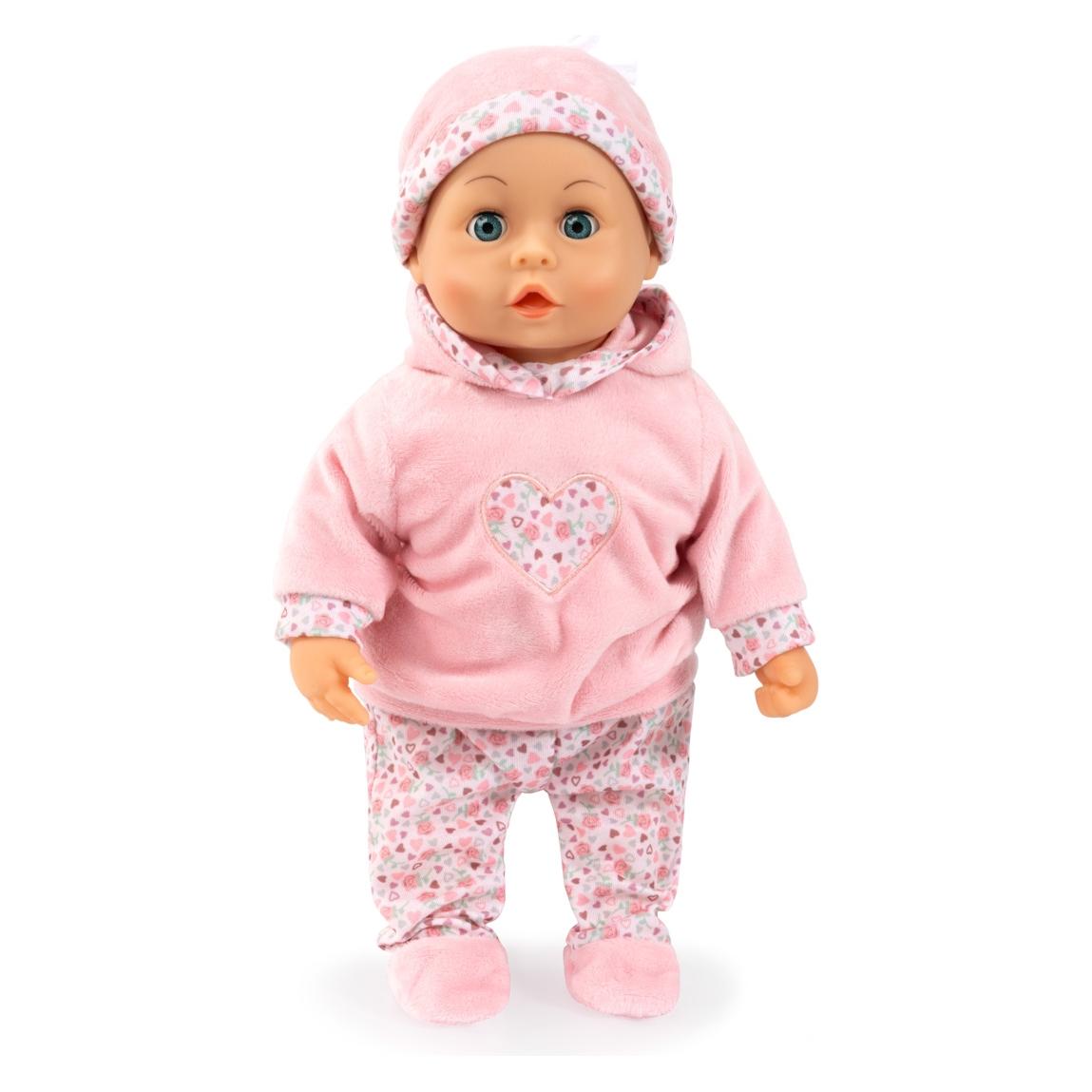 Bayer Puppe First Words Baby Herzen rosa 38cm (93824CR)