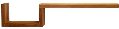 AquaTeak Manada Contemporary Teak Wall Shelf
