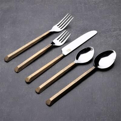 INOX artisans INOX Plateau Flatware 20 Pc. Place Setting (Serves 4)