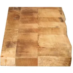 vidaXL, Tischplatte, Beburdorf (Raues Mango-Massivholz) (160 x 20 cm)