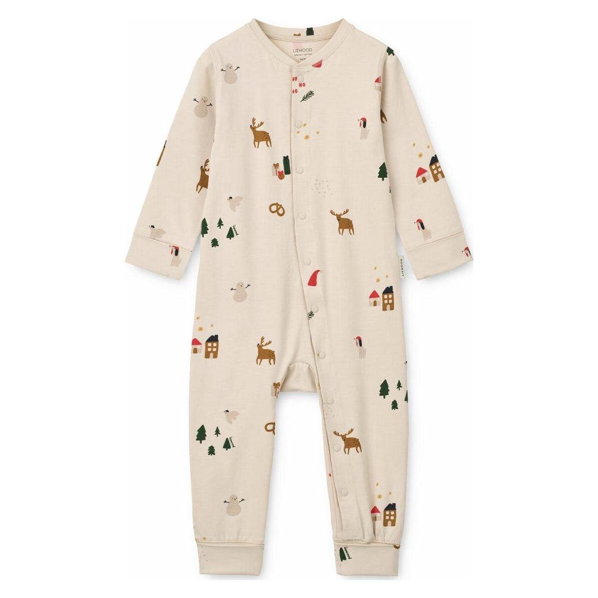 Liewood Birk Grow Printed Pyjamas Jumpsuit holiday / sandy (1537) 50/56 LW20983-1537-50/56-CU
