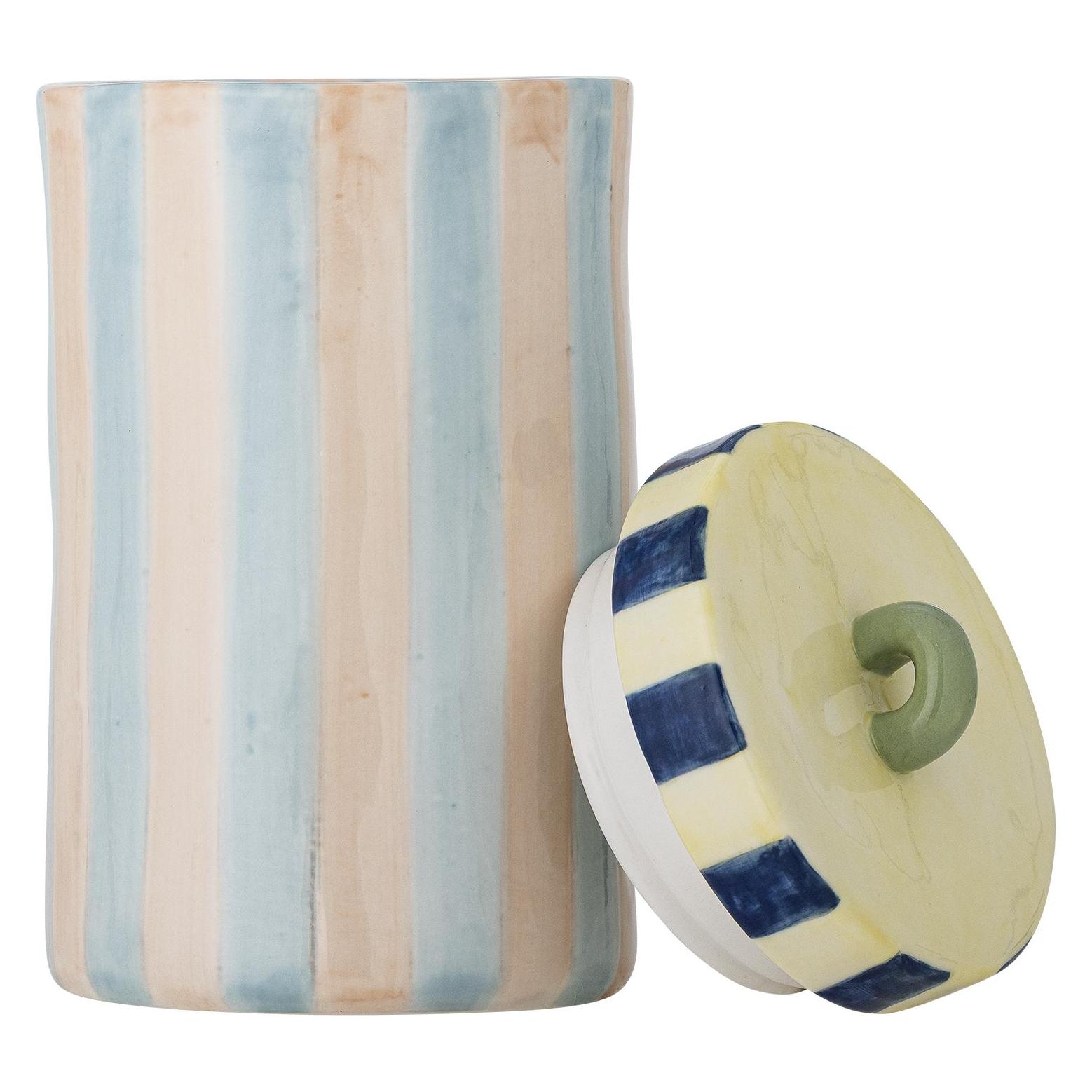 Bloomingville - Phoenix Jar with Lid - Multi - Stoneware (6 Stk., 0.50 l) (82063167)