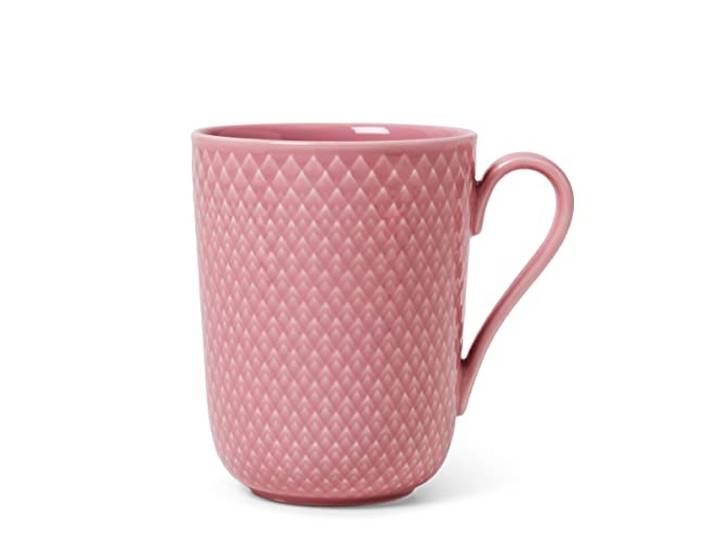 Lyngby Porcelæn Tasse avec anse 33 cl Rhombe Color Mix & Match\, rose