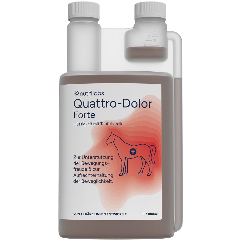 Quattro Dolor forte flüssig f.Pferde 1 l Flüssigkeit