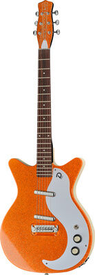 Danelectro 59M NOS+ Orange Metalflake Orange Metalflake
