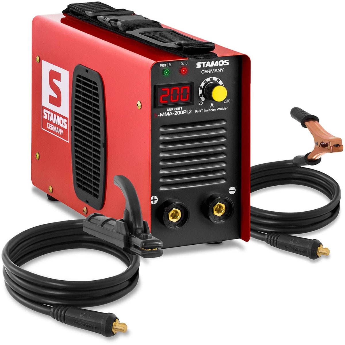 Stamos Germany MMA Elektroden Lasapparaat - 200 A - Rood