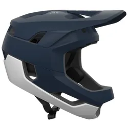 POC Fullface Helm Otocon Race MIPS MTB Apatite Navy Matt/Hydrogen White Matt - L - blau - L