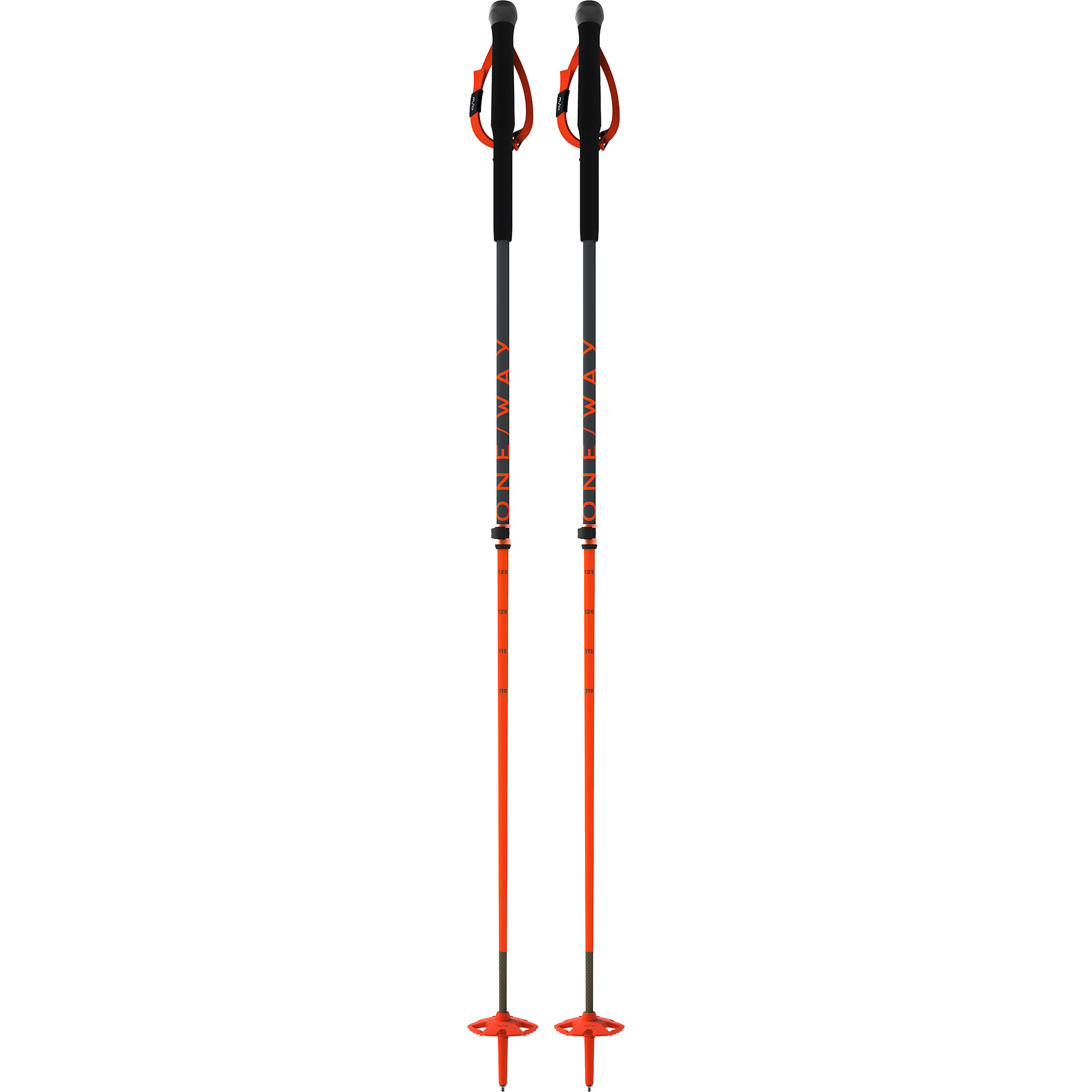 One Way Sport TR Carbon Vario Tourenstöcke Skistöcke rot Größe 110-145cm Trekking