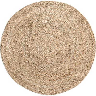 Teppich OTTO HOME "Mataro", beige (natur), H:4mm Ø:150cm, Jute, Teppiche, Teppich, Flachgewebe, handgeflochten, Flecht Design, Boho-Style