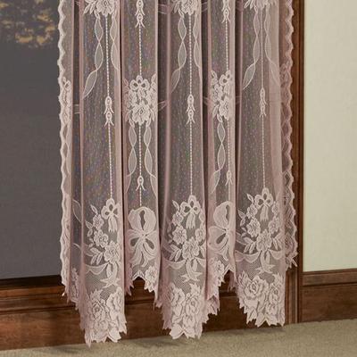 Touch of Class Garland Lace Curtain Panel 56 x 63, 56 x 63, Victorian Rose