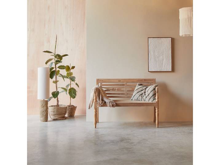 Bank aus massivem Teakholz - Natur - Teak