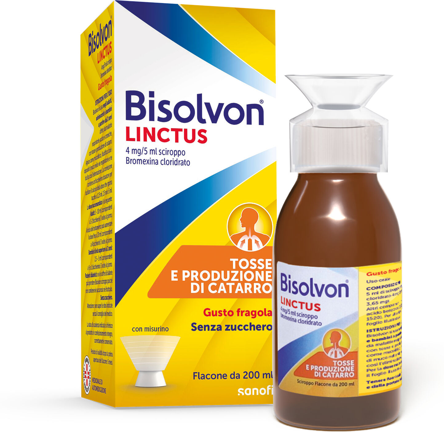 OPELLA HEALTHCARE ITALY Srl Bisolvon Linctus Sciroppo Mucolitico, 200 ml