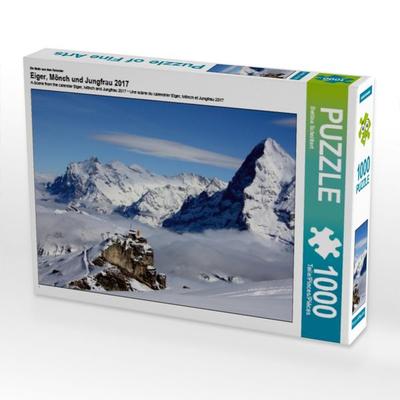 CALVENDO Puzzle Ein Motiv aus dem Kalender Eiger, Mönch und Jungfrau 2017 | 1000 Teile Lege-Größe 64x48cm Foto-Puzzle für glückliche Stunden