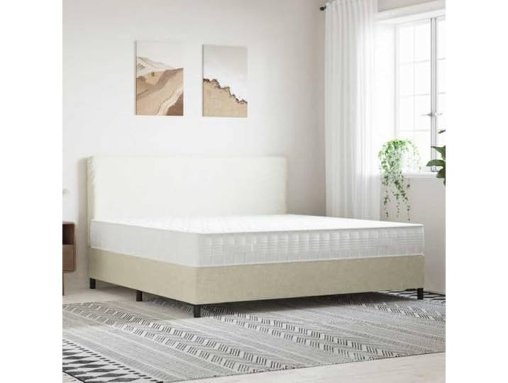 HBBMGYD Taschenfederkernmatratze, 200 x 200 cm, fest, 7 Zonen Bezug waschbar bei 40 °C, Reißverschluss, gerollt, für den Hausgebrauch, atmungsaktiver Stoff