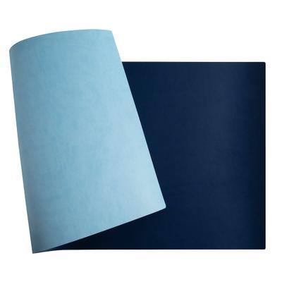 Exacompta 29164E Flexible Schreibunterlage Home Office, aus zweifarbigem Kunstleder (Polyurethan), widerstandsfähig, 43 x 90 cm, marine/himmelfarben