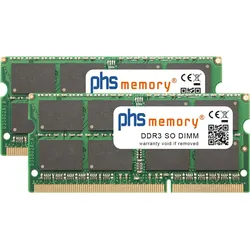 PHS-memory 16GB (2x8GB) Kit RAM Speicher für Western Digital My Cloud PR4100 DDR3 SO DIMM 1600MHz (Western Digital My Cloud PR4100, 2 x 8GB), RAM Modellspezifisch