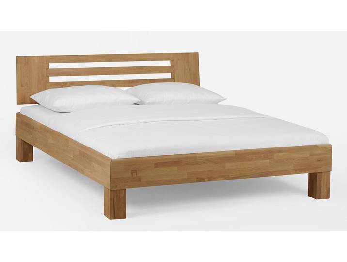 Holzbett massiv Dahlia , Wildeiche Honig geölt , 160x220 , Kopfteil 2