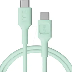 GC KAB100PF120MG - Daten-/ Ladekabel  USB C-Stecker > C Stecker, 100 W, 1,2 m, mint