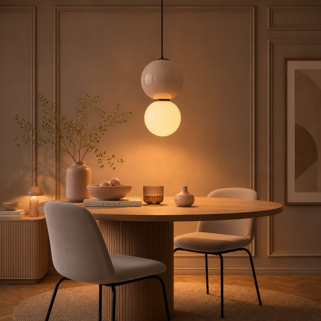 Lyora Hanglamp Noesis Lichtgrijs en Wit Ø 25cm