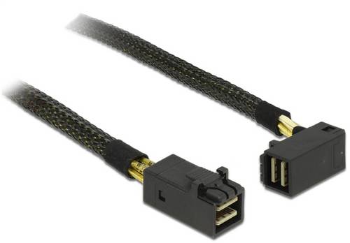 Delock Festplatten Anschlusskabel [1x Mini-SAS-Stecker (SFF-8643) - 1x Mini-SAS-Stecker (SFF-8643)] 1m Schwarz