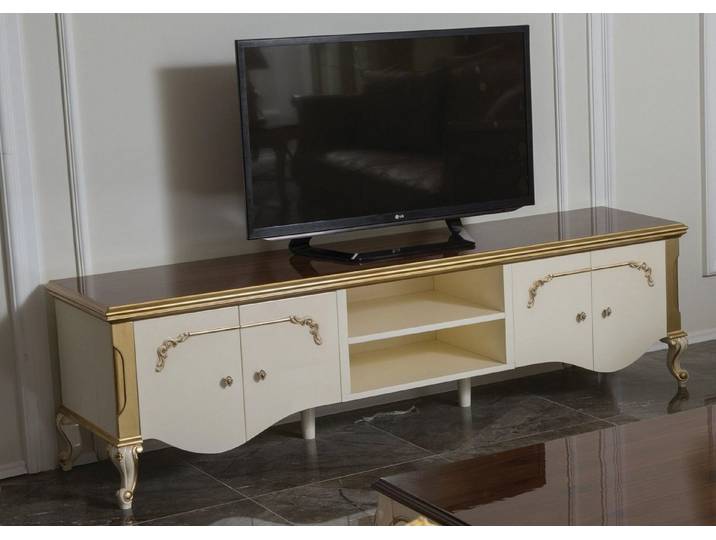 Xlmoebel TV-Schrank Weißer TV-Schrank mit Sideboard- und Lowboard-Funktion (1-St., TV-Schrank) Hergestellt in Europa
