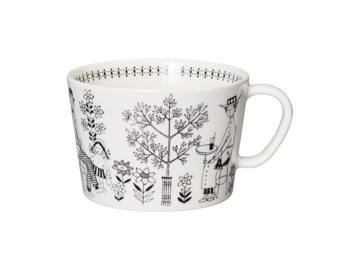 Arabia Tasse Emilia 40 cl Noir-blanc