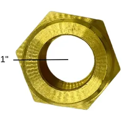 Doppelnippel 1" Messing flachdichtend Heizungstechnik Solar Solarzubehör