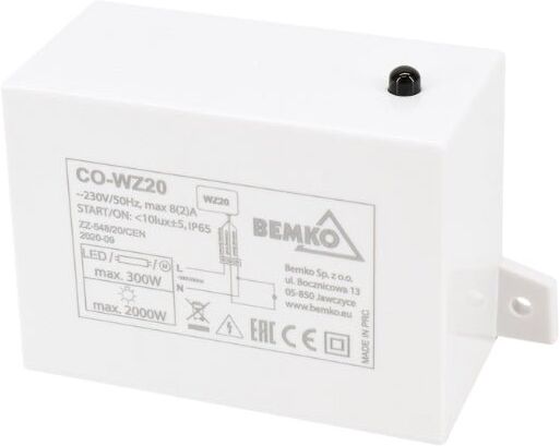 Bemko Capteur de Lumière Photoélectrique IP54 300W max