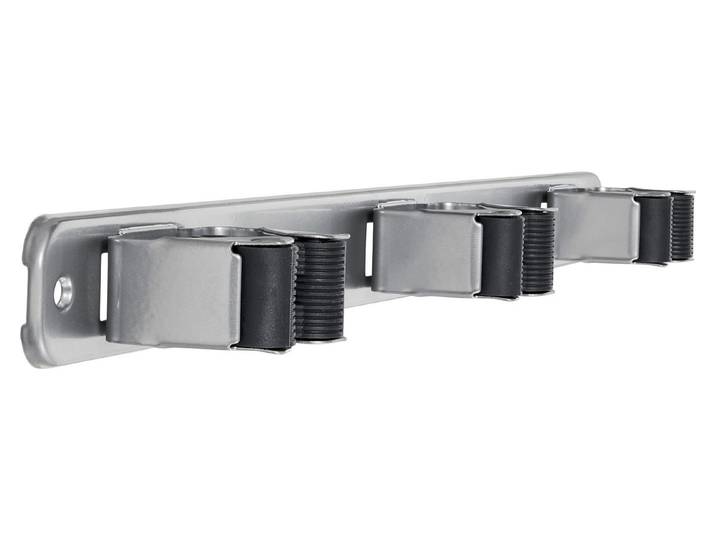 Besenhalter Matt-Chrom 3-fach