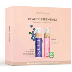Cocosolis, Beauty Geschenkset, Set Beauty Essentials - Skin Anti Cellulite Dry Oil 110ml und Hair Growth Serum Spray 110m (Körperpflegeset)