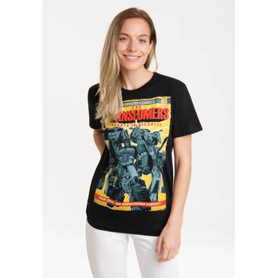 T-Shirt LOGOSHIRT "Transformers - Robots", Damen, Gr. S, schwarz, 100% Baumwolle, bedruckt, normal, Rundhals, Shirts T-Shirt, mit lizenziertem Print