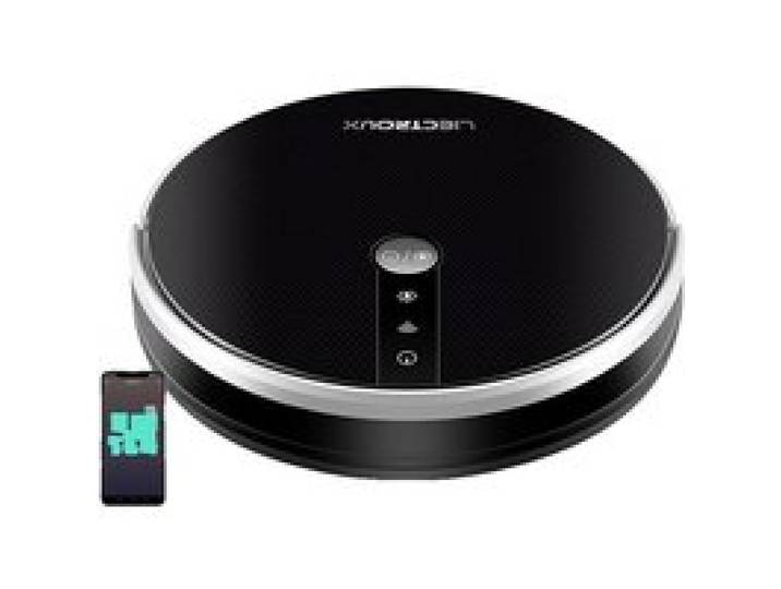 Aspirateur du robot Navigation de carte avec mémoire contrôle de lapplication WiFi noir