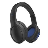 Hama 184160 Spirit Focused Ohraufliegender Bluetooth Kopfhörer kabelgebunden&kabellos 23 h Laufzeit USB Typ-C (Schwarz, Blau) 00184160