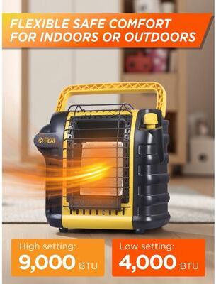 Commercial Heat 9000 BTU Portable Propane Heater - N/A