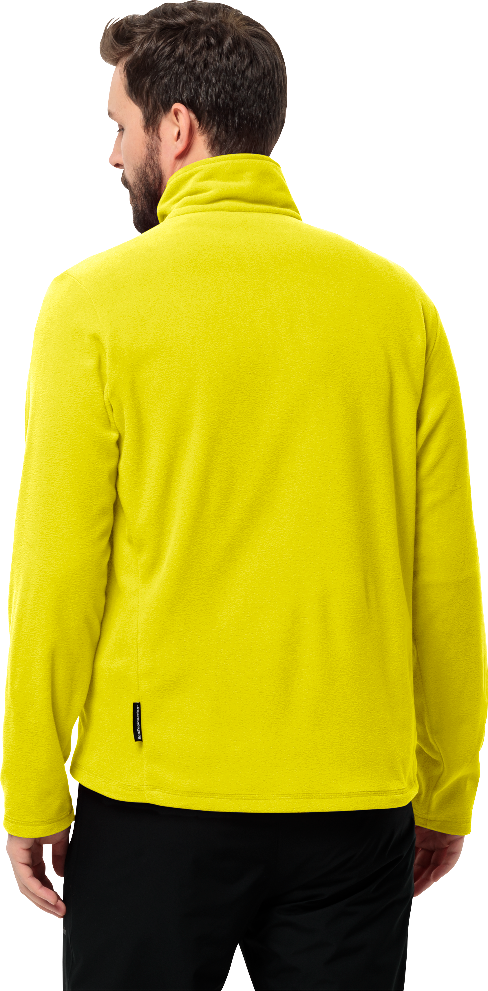Fleecejacke JACK WOLFSKIN "TAUNUS FZ M", Herren, Gr. S, gelb (firefly), Fleece, Obermaterial: 100% Polyester, Jacken Fleecejacke, schnell trocknend, mit Stretchanteil, windabweisend firefly S