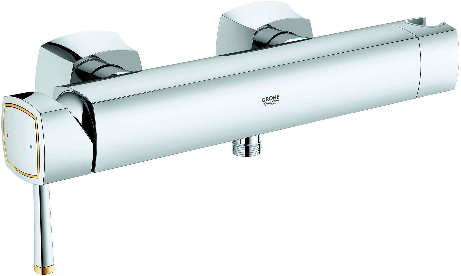 Grohe Grandera mitigeur de douche 23316IG0 chrome or, avec Rückflussverhinderer