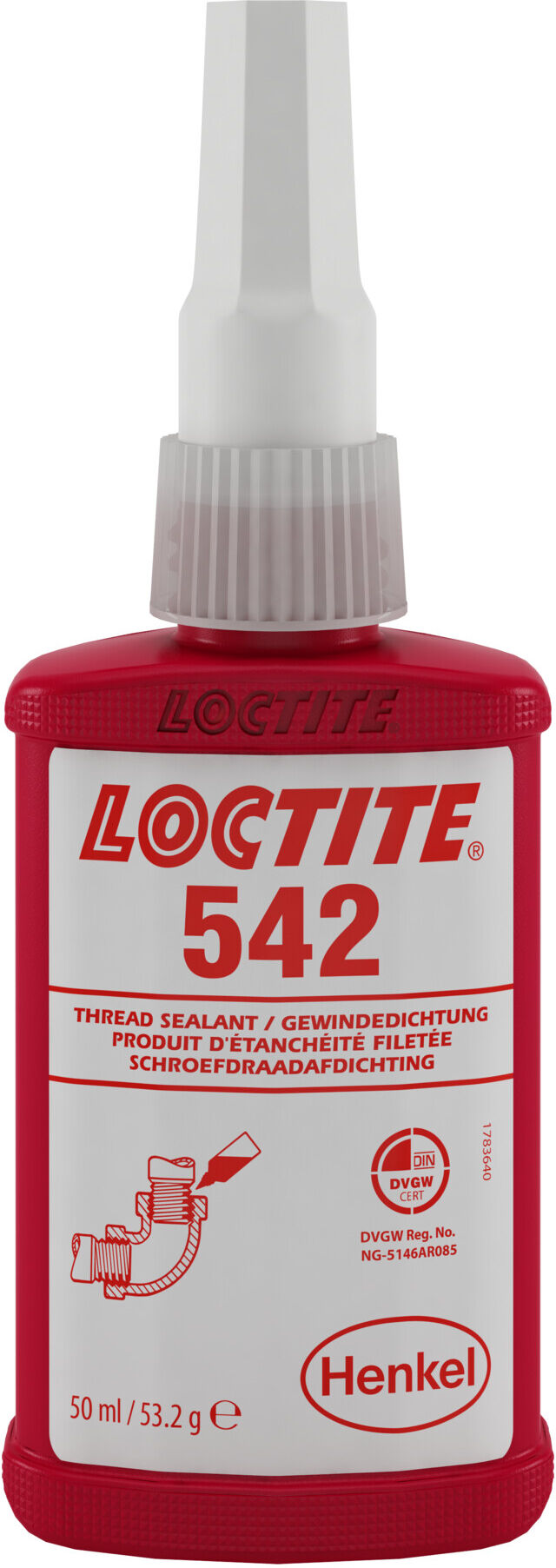 Loctite 542 Gewindedichtung mittelfest 50 ml)